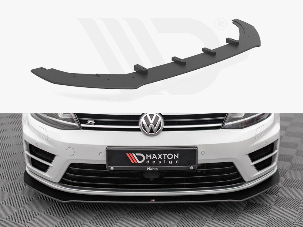 Maxton Design - STREET PRO FRONT SPLITTER V.1 VW GOLF R MK7 (2013-2016)