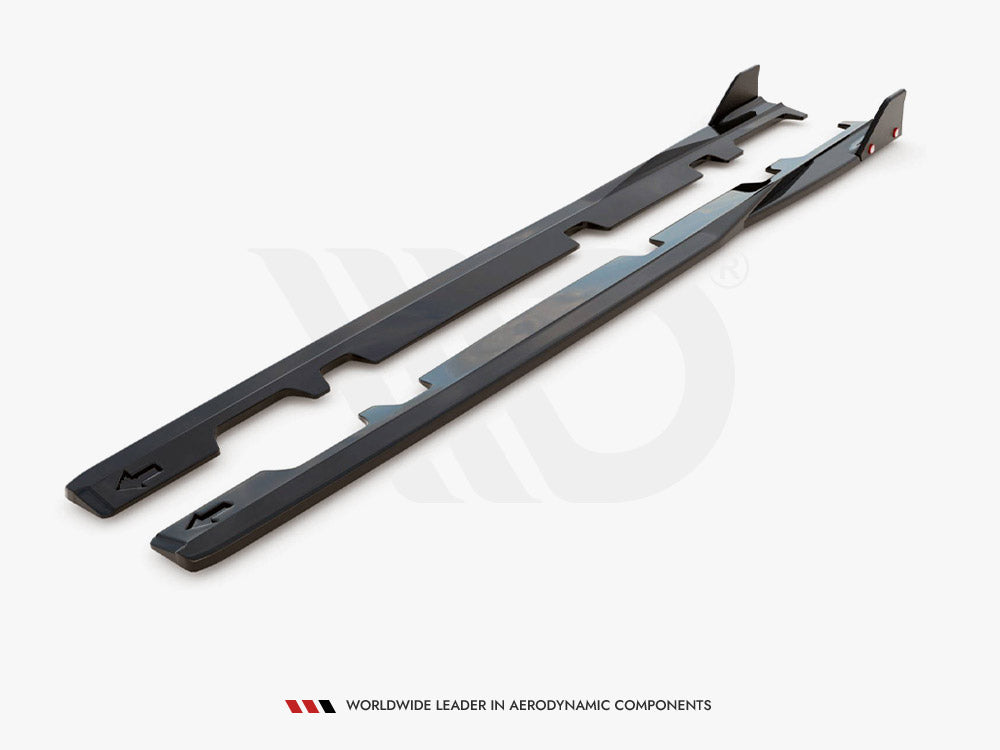 Maxton Design - SIDE SKIRTS DIFFUSERS V.2 + FLAPS FORD FIESTA ST / ST-LINE MK8/8.5