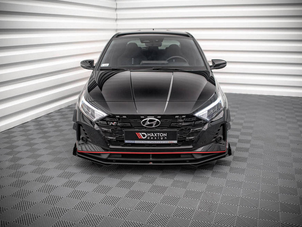 Maxton Design - STREET PRO FRONT SPLITTER V.1 (+FLAPS) HYUNDAI I20 N MK3 (2020-)