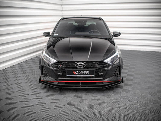 Maxton Design - STREET PRO FRONT SPLITTER V.1 (+FLAPS) HYUNDAI I20 N MK3 (2020-)