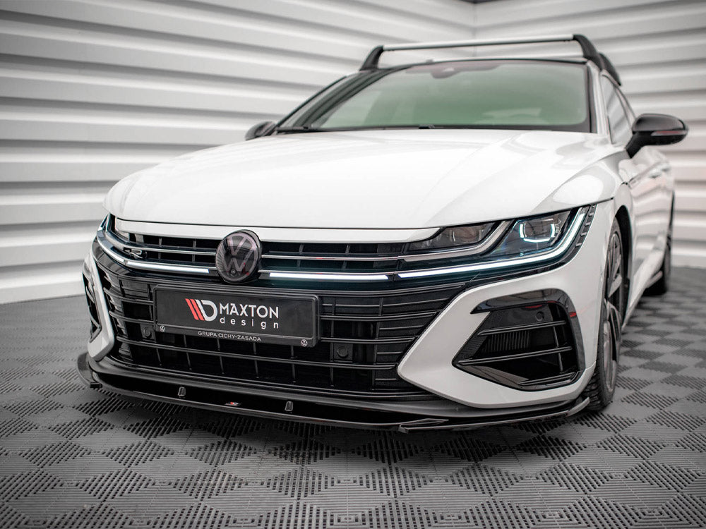 Maxton Design - Front Splitter V.1 Volkswagen Arteon R Sedan / Shooting Brake Mk1 Facelift