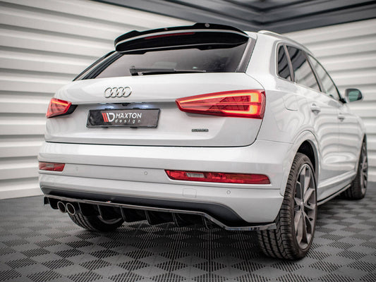 Maxton Design - CENTRAL REAR SPLITTER (VERTICAL BARS) AUDI Q3 8U FACELIFT (2014-2018)
