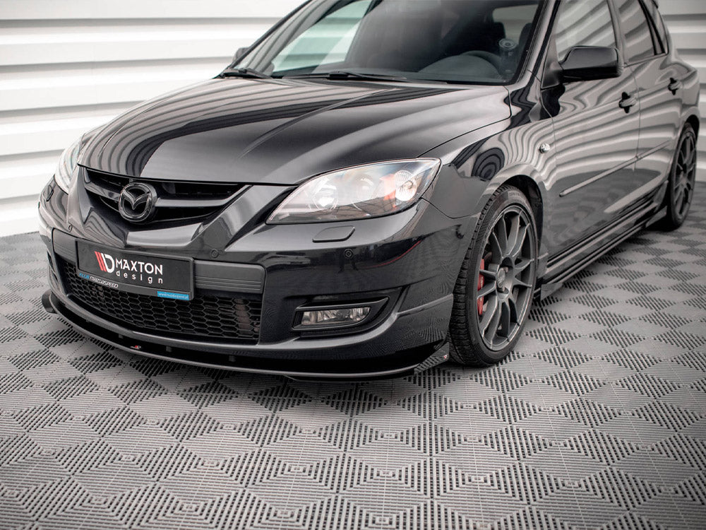 Maxton Design - STREET PRO FRONT SPLITTER V.1 (+FLAPS) MAZDA 3 MPS MK1 (2006-2008)