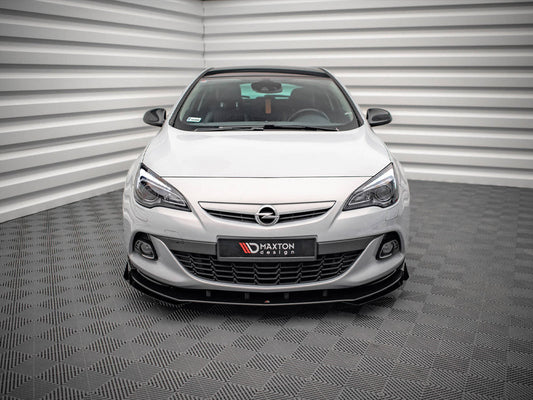 Maxton Design - STREET PRO FRONT SPLITTER V.1 (+FLAPS) OPEL ASTRA GTC OPC-LINE J (2011-2018)