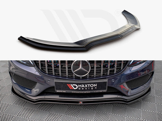Maxton Design - FRONT SPLITTER V.1 MERCEDES- BENZ C43 AMG W205 SALOON