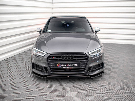 Maxton Design - FRONT SPLITTER V.2 AUDI S3 SPORTBACK 8V FACELIFT
