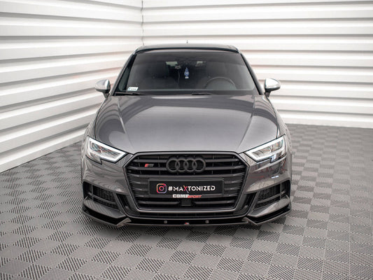 Maxton Design - FRONT SPLITTER V.1 AUDI S3 SPORTBACK 8V FACELIFT
