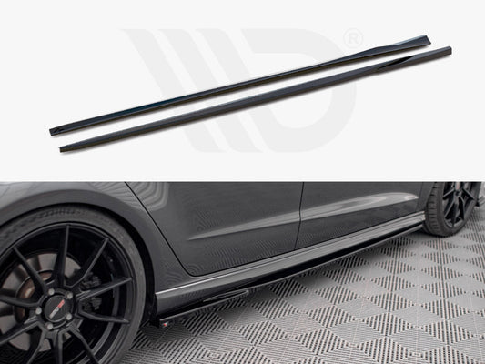 Maxton Design - Side Skirt Diffusers V.2 Audi S3 / A3 S-Line Sportback 8V / 8V Facelift