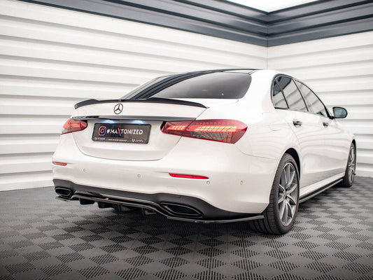 Maxton Design - Central Rear Splitter (Vertical Bars) Mercedes E AMG-Line Sedan W213 Facelift