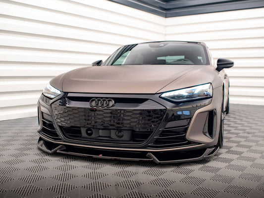 Maxton Design - FRONT SPLITTER V.1 AUDI E-TRON GT / RS GT MK1
