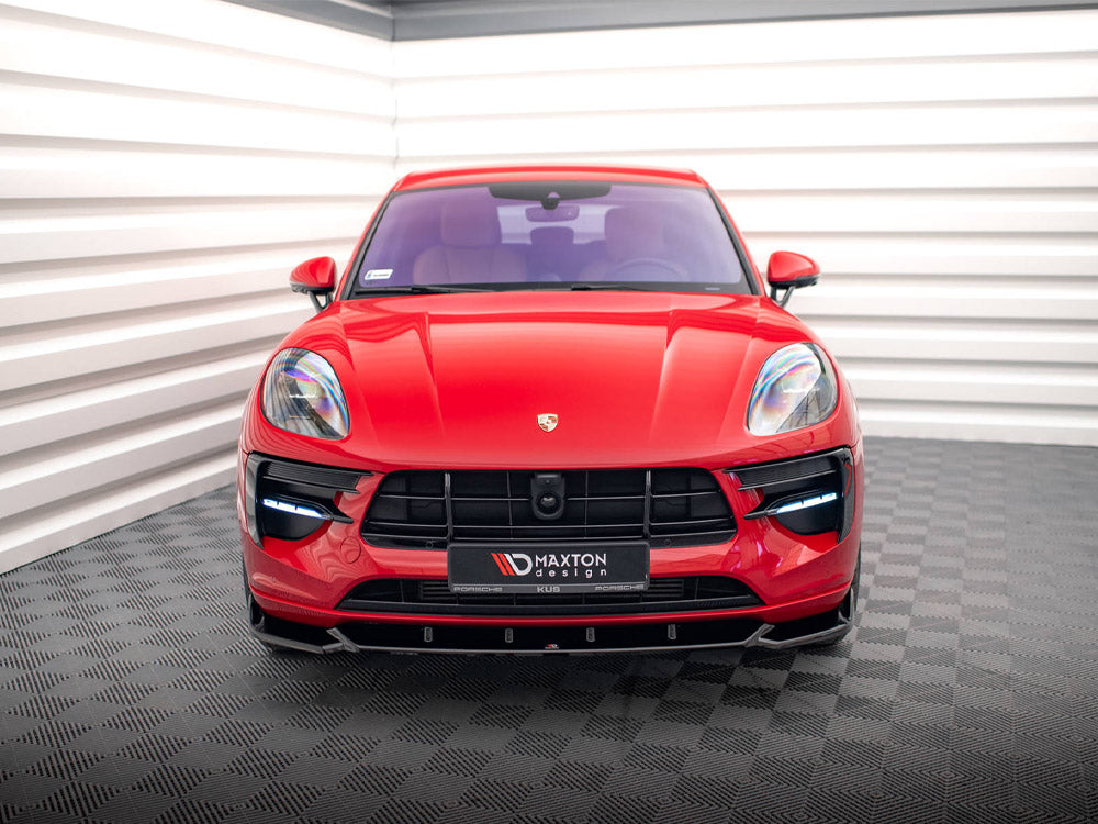 Maxton Design - FRONT SPLITTER V.1 PORSCHE MACAN GTS / SPORT DESIGN MK1 FACELIFT