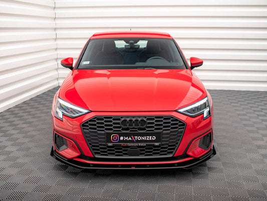 Maxton Design - STREET PRO FRONT SPLITTER + FLAPS AUDI A3 8Y