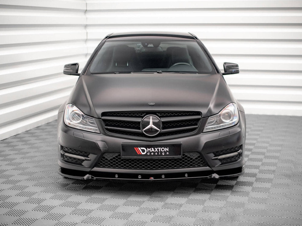 Maxton Design - FRONT SPLITTER V.1 MERCEDES C COUPE AMG-LINE C204/S204/W204