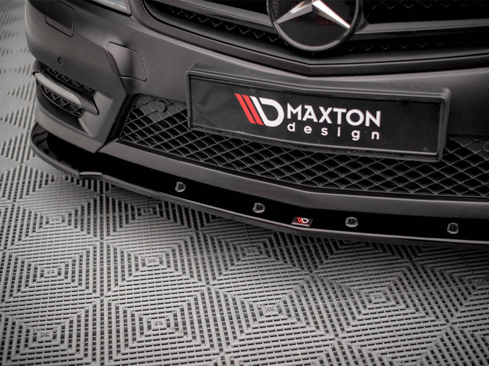 Maxton Design - FRONT SPLITTER V.2 MERCEDES C COUPE AMG-LINE C204/S204/W204