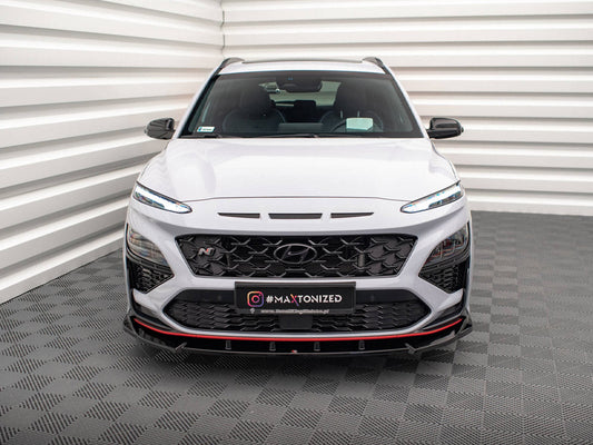 Maxton Design - FRONT SPLITTER V.2 HYUNDAI KONA N MK1