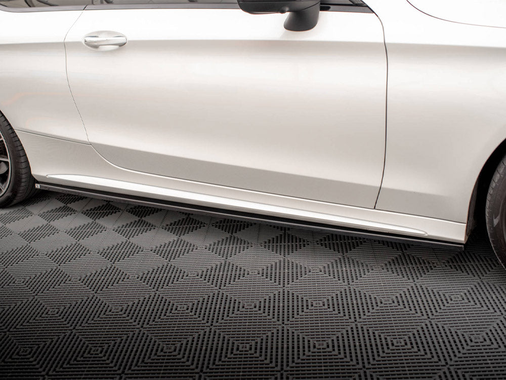 Maxton Design - SIDE SKIRTS DIFFUSERS MERCEDES C COUPE AMG-LINE C205 FACELIFT