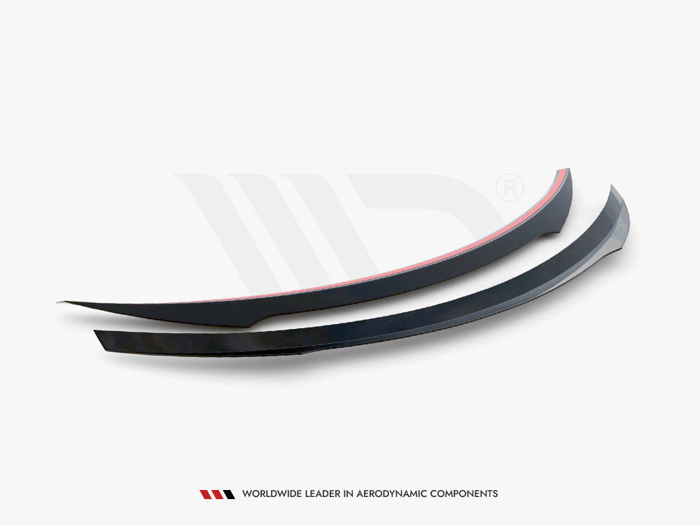 Maxton Design - SPOILER EXTENSION CAP MERCEDES C-CLASS W205 COUPE AMG-LINE (2015-2018)