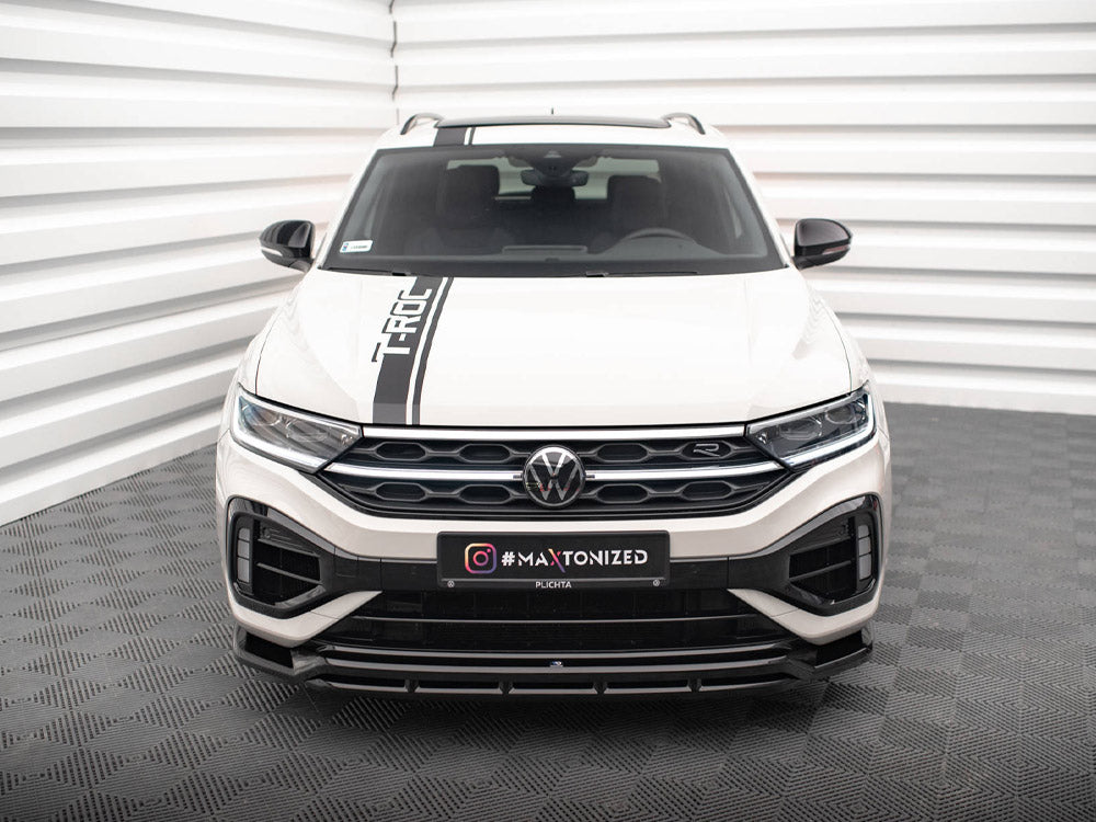 Maxton Design - FRONT SPLITTER V.1 VOLKSWAGEN T-ROC R MK1 FACELIFT (2021-)