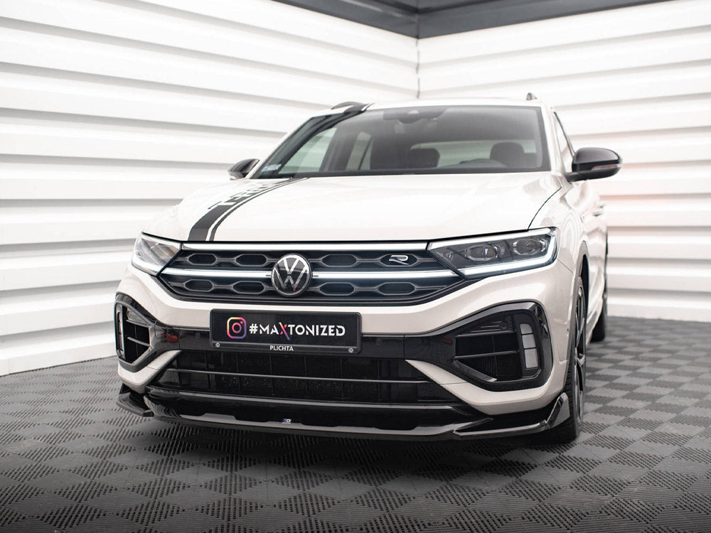 Maxton Design - FRONT SPLITTER V.2 VOLKSWAGEN T-ROC R MK1 FACELIFT (2021-)