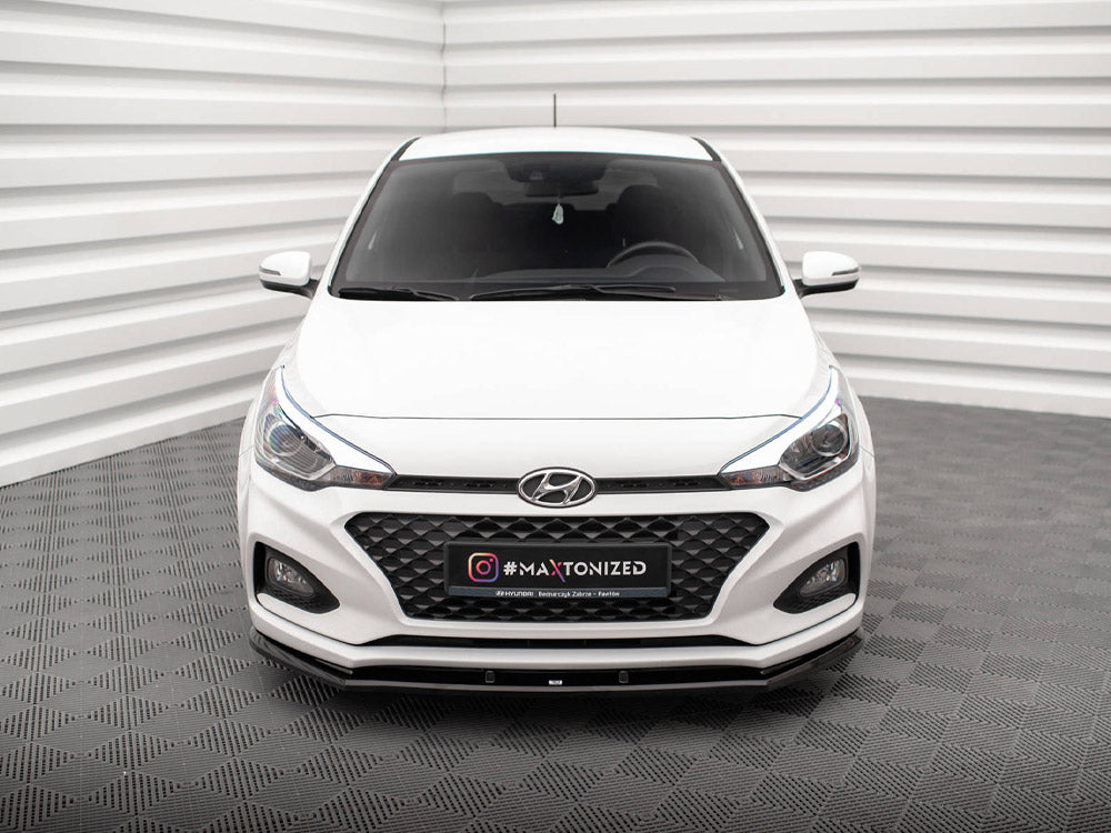 Maxton Design - FRONT SPLITTER FRONT SPLITTER V.1 HYUNDAI I20 MK2 FACELIFT