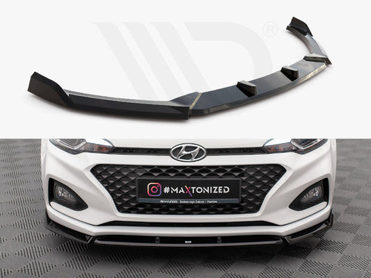 Maxton Design - FRONT SPLITTER FRONT SPLITTER V.2 HYUNDAI I20 MK2 FACELIFT