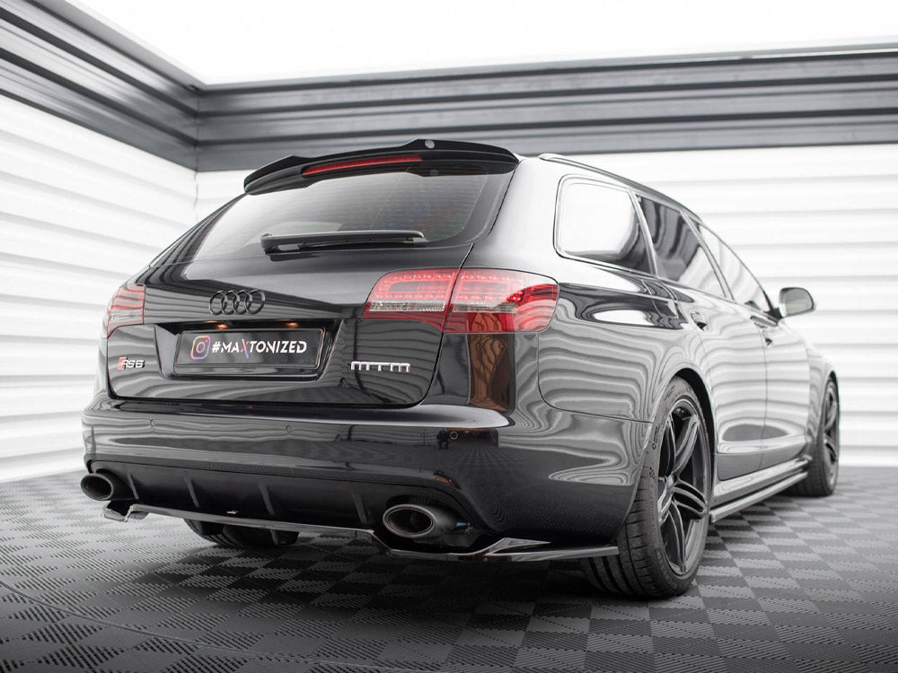 Maxton Design - CENTRAL REAR SPLITTER (VERTICAL BARS) AUDI RS6 AVANT C6