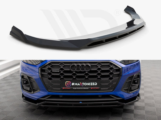 Maxton Design - FRONT SPLITTER V.1 AUDI SQ5 / Q5 S-LINE SUV / SPORTBACK MK2 FACELIFT