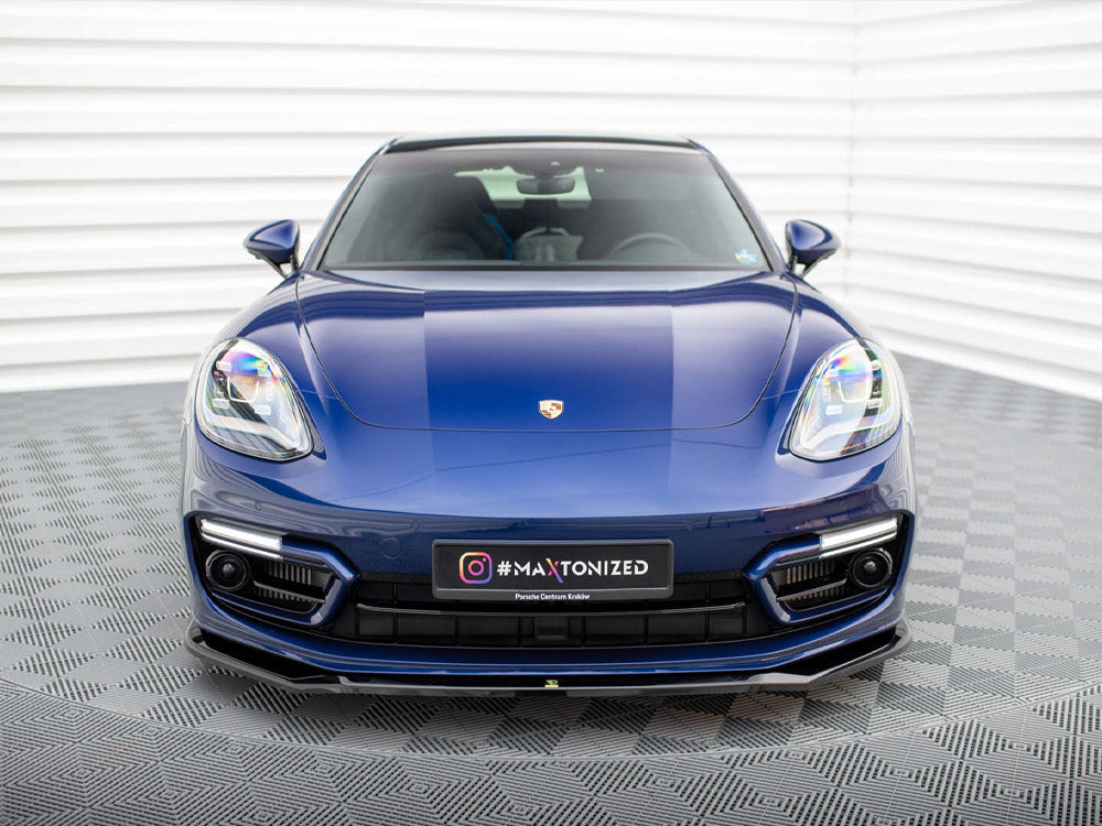 Maxton Design - FRONT SPLITTER V.1 PORSCHE PANAMERA E-HYBRID 971 FACELIFT