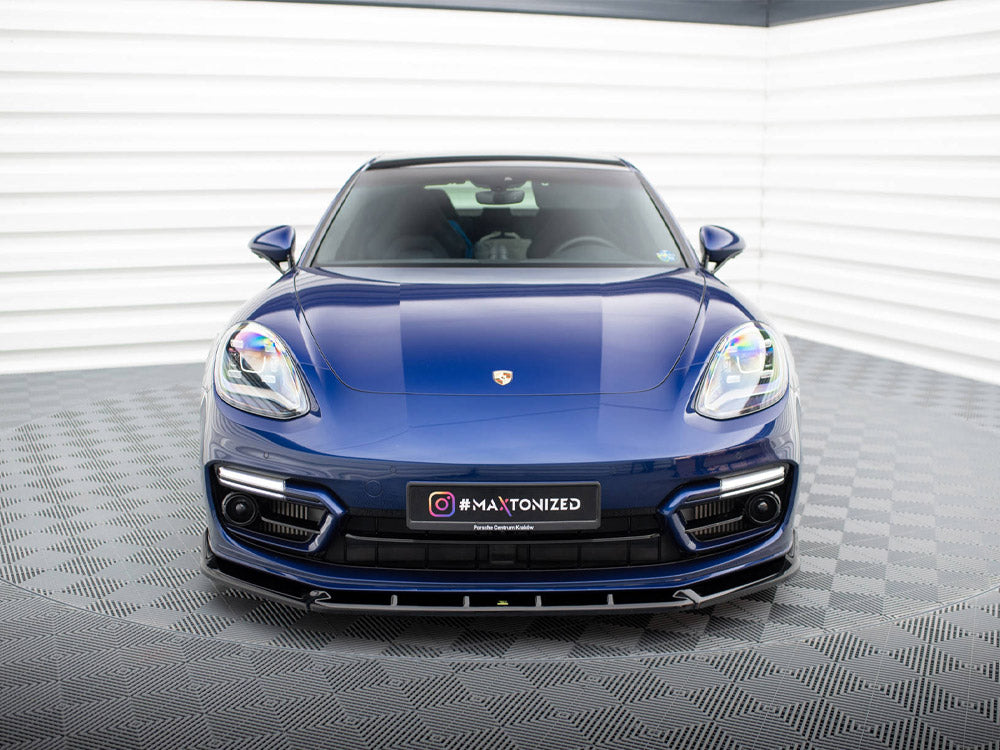 Maxton Design - FRONT SPLITTER V.2 PORSCHE PANAMERA E-HYBRID 971 FACELIFT