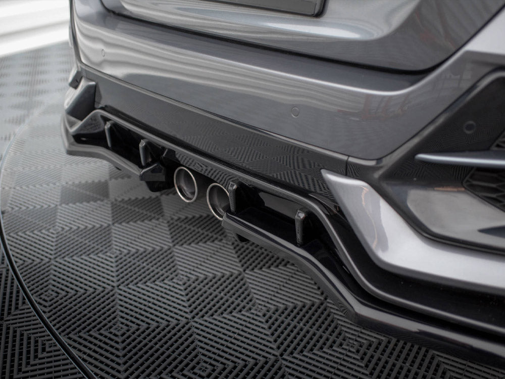 Maxton Design - REAR SPLITTER (VERTICAL BARS) HONDA CIVIC SPORT MK 10 Facelift