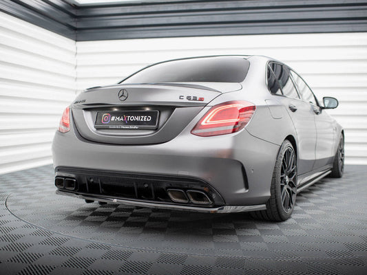 Maxton Design - REAR SPLITTER (VERTICAL BARS) MERCEDES-AMG C63 SEDAN / ESTATE W205 FACELIFT