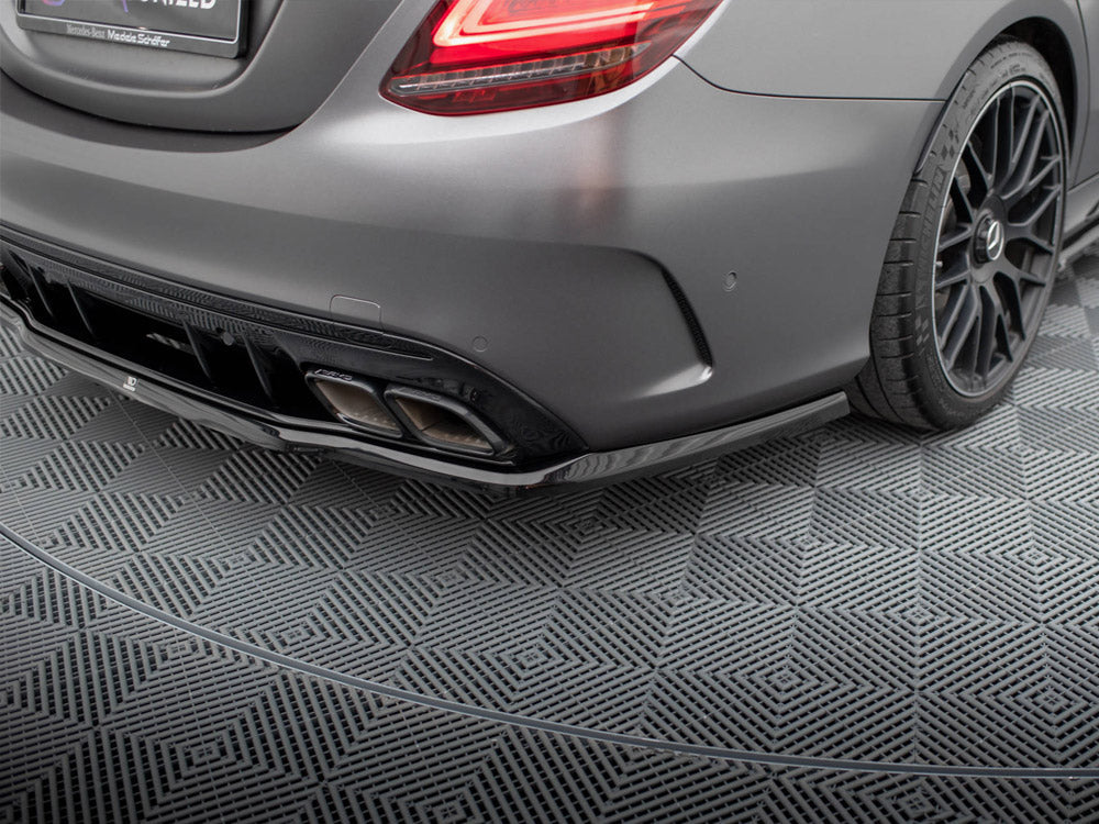 Maxton Design - REAR SPLITTER (VERTICAL BARS) MERCEDES-AMG C63 SEDAN / ESTATE W205 FACELIFT