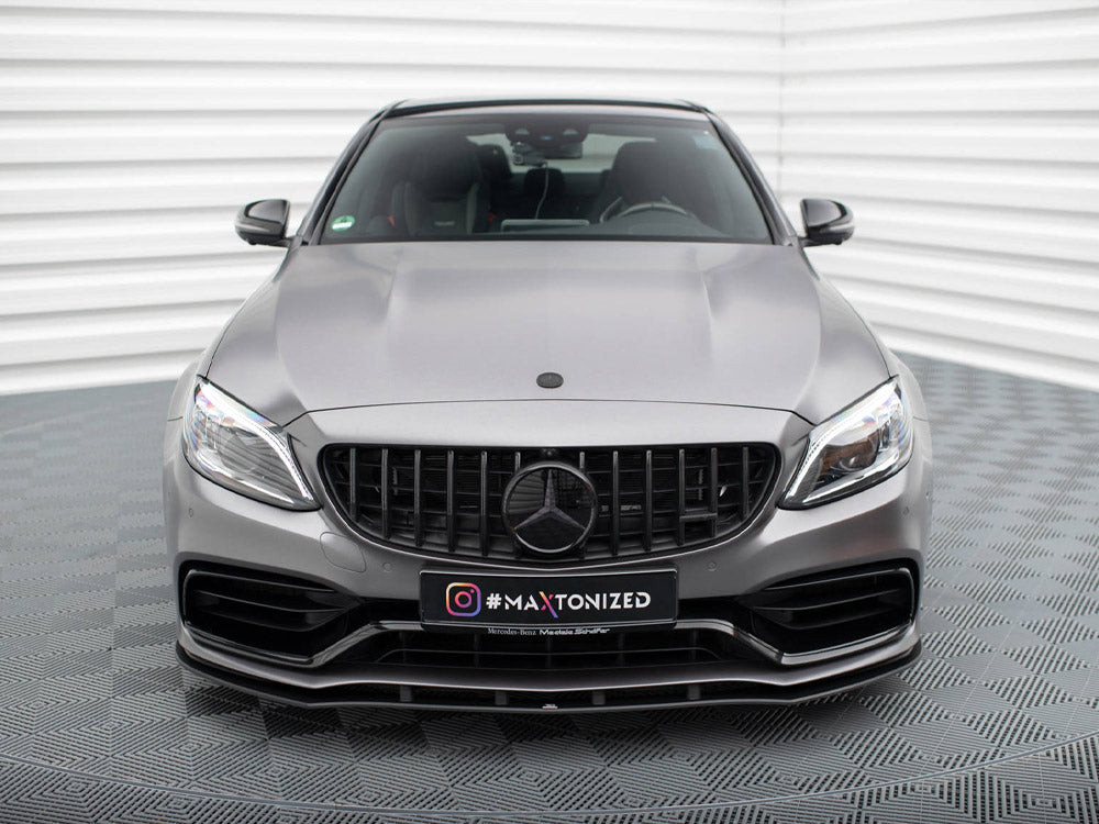 Maxton Design - STREET PRO FRONT SPLITTER MERCEDES-AMG C63 SEDAN / ESTATE W205 FACELIFT