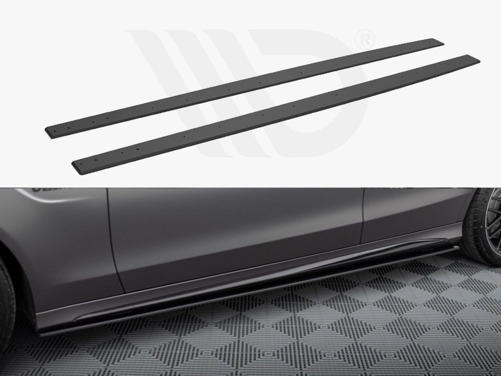 Maxton Design - STREET PRO SIDE SKIRTS DIFFUSERS MERCEDES-AMG C63 SEDAN / ESTATE W205 FACELIFT