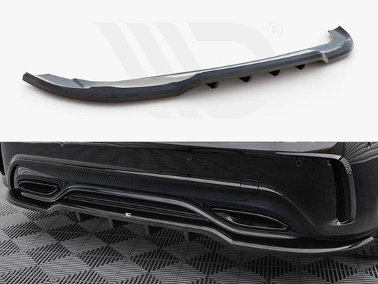 Maxton Design - Rear Splitter (Vertical Bars) Mercedes-Benz A AMG-Line W176 Facelift