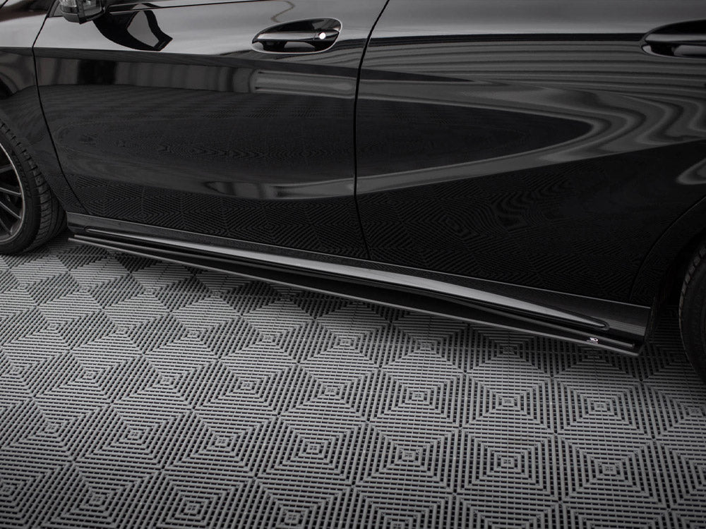 Maxton Design - STREET PRO SIDE SKIRTS DIFFUSERS MERCEDES-BENZ A AMG-LINE W176 FACELIFT