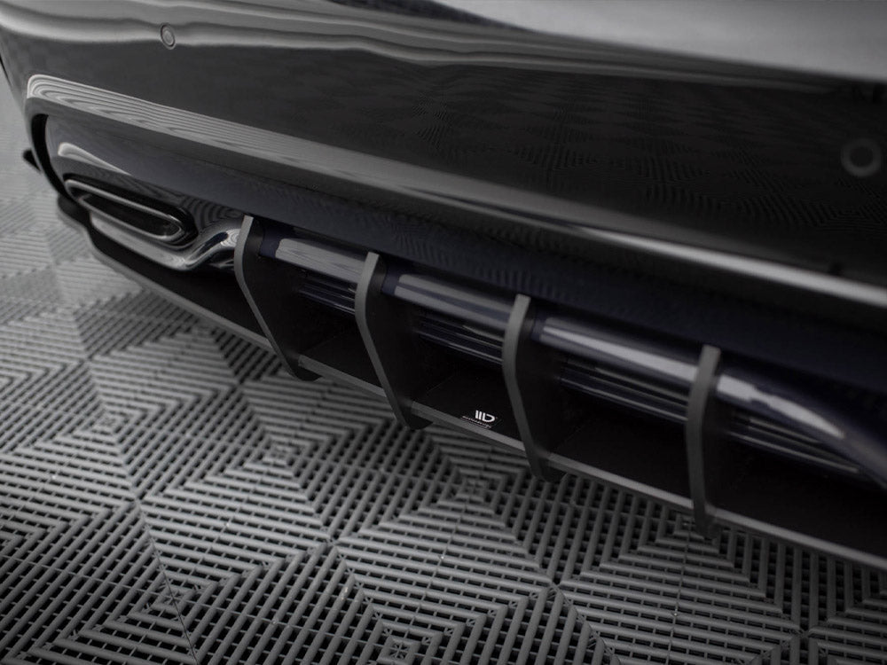 Maxton Design - STREET PRO REAR DIFFUSER + FLAPS MERCEDES-BENZ A AMG-LINE W176 FACELIFT