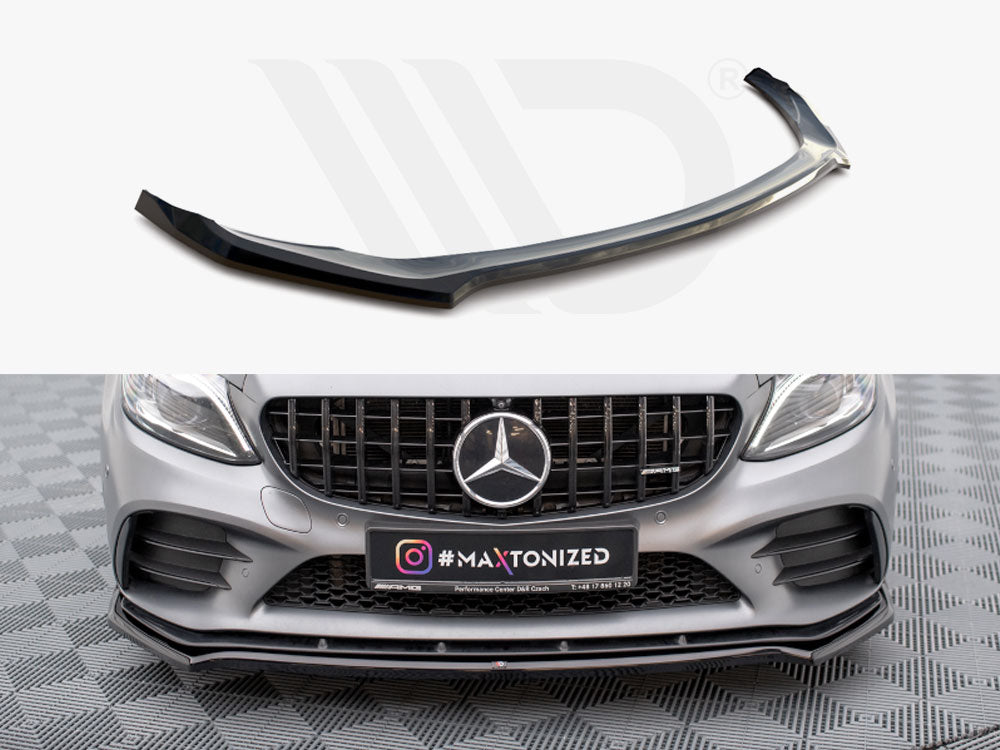 Maxton Design - Front Splitter V.1 Mercedes-AMG C43 Coupe / Sedan / Estate C205 / W205 / S205 Facelift