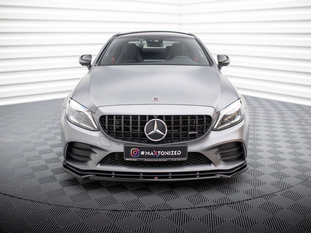 Maxton Design - Front Splitter V.2 Mercedes-AMG C43 Coupe / Sedan / Estate C205 / W205 / S205 Facelift