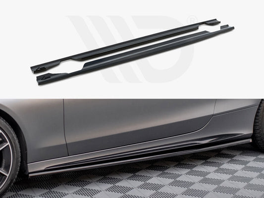 Maxton Design - SIDE SKIRTS DIFFUSERS MERCEDES-AMG C43 COUPE C205 FACELIFT