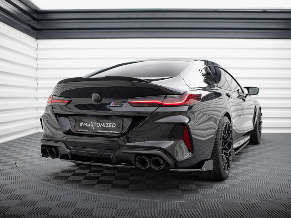 Maxton Design - REAR SIDE SPLITTERS V.1 + FLAPS BMW M8 GRAN COUPE F93