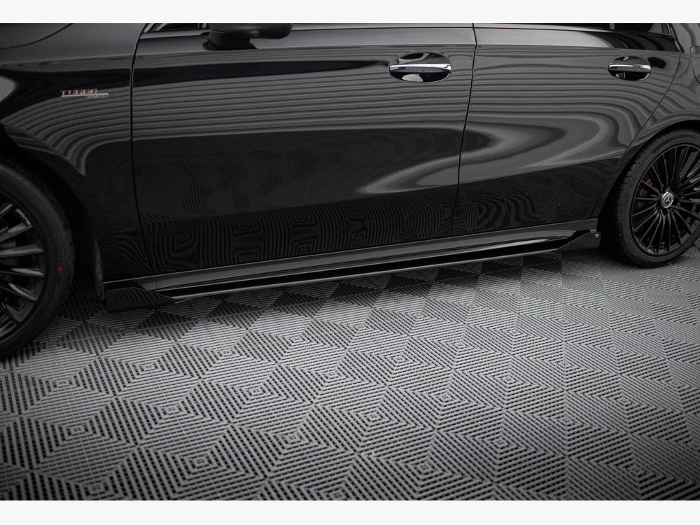 Maxton Design - Street PRO Side Skirts Diffusers + Flaps Mercedes-AMG A35 W177 Facelift