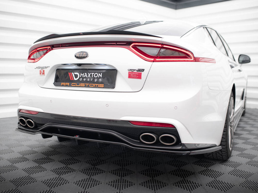 Maxton Design - CENTRAL REAR SPLITTER (VERTICAL BARS) KIA STINGER MK1