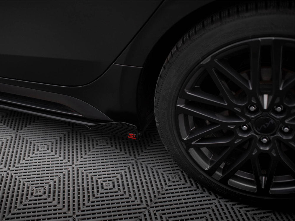 Maxton Design - Street PRO Side Skirts Diffusers + Flaps Kia Proceed GT / GT-Line Mk1 Facelift / Ceed GT Mk3 Facelift
