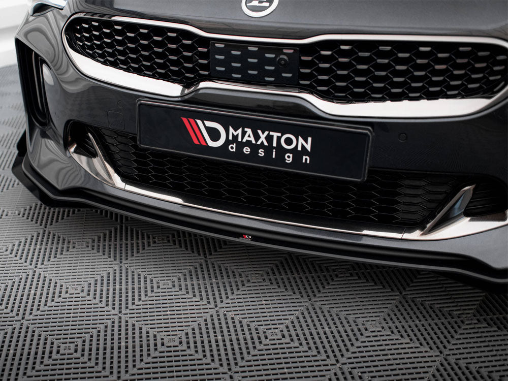Maxton Design - STREET PRO FRONT SPLITTER + FLAPS KIA STINGER GT / GT-LINE MK1