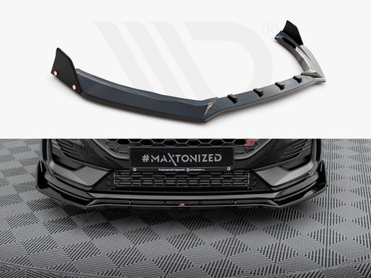 Maxton Design - FRONT SPLITTER V.4 + FLAPS FORD FIESTA ST / ST-LINE MK8 / 8.5