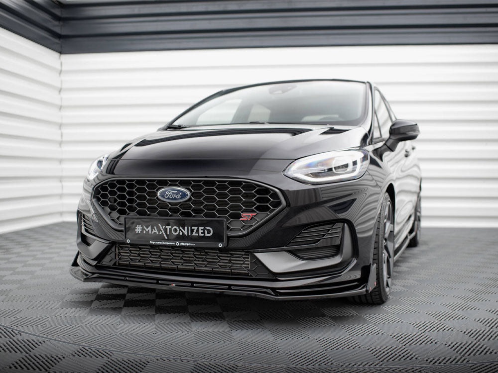 Maxton Design - FRONT SPLITTER V.4 + FLAPS FORD FIESTA ST / ST-LINE MK8 / 8.5