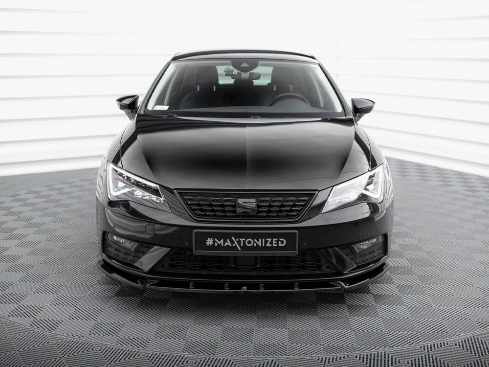 Maxton Design - FRONT SPLITTER V.1 SEAT LEON MK3 FACELIFT
