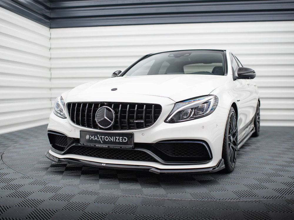 Maxton Design - Front Splitter V.3 Mercedes-AMG C63 Sedan / Estate W205 / S205