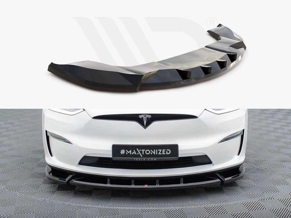 Maxton Design - FRONT SPLITTER V.2 TESLA MODEL X MK1 FACELIFT
